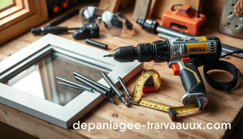 outils pour percer fenêtre