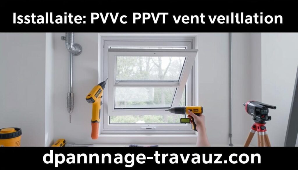 procédé installation ventilation fenêtre PVC