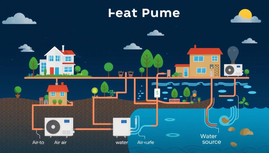 types de pompes à chaleur