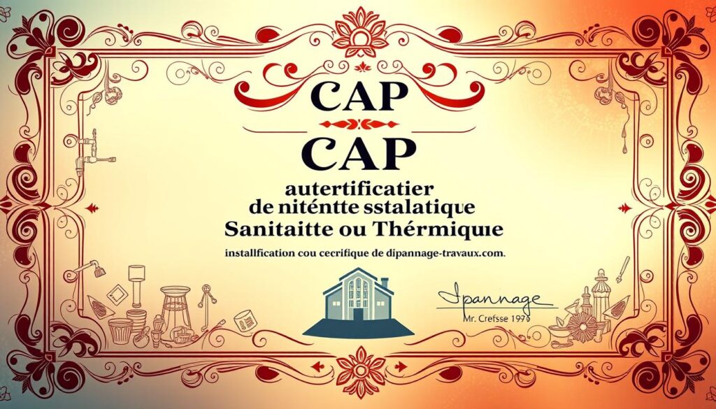 certification professionnelle CAP