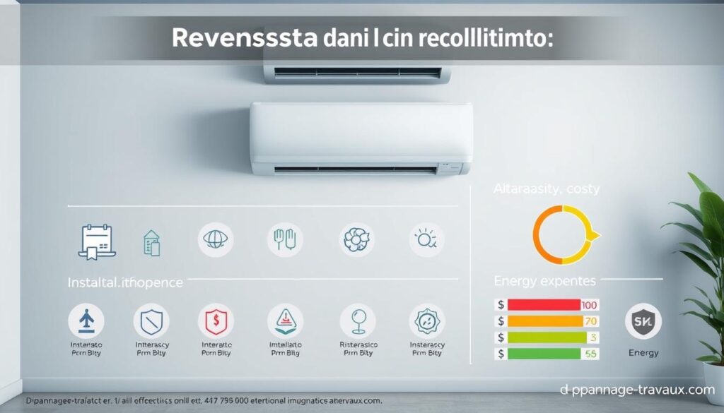 coûts climatiseur réversible