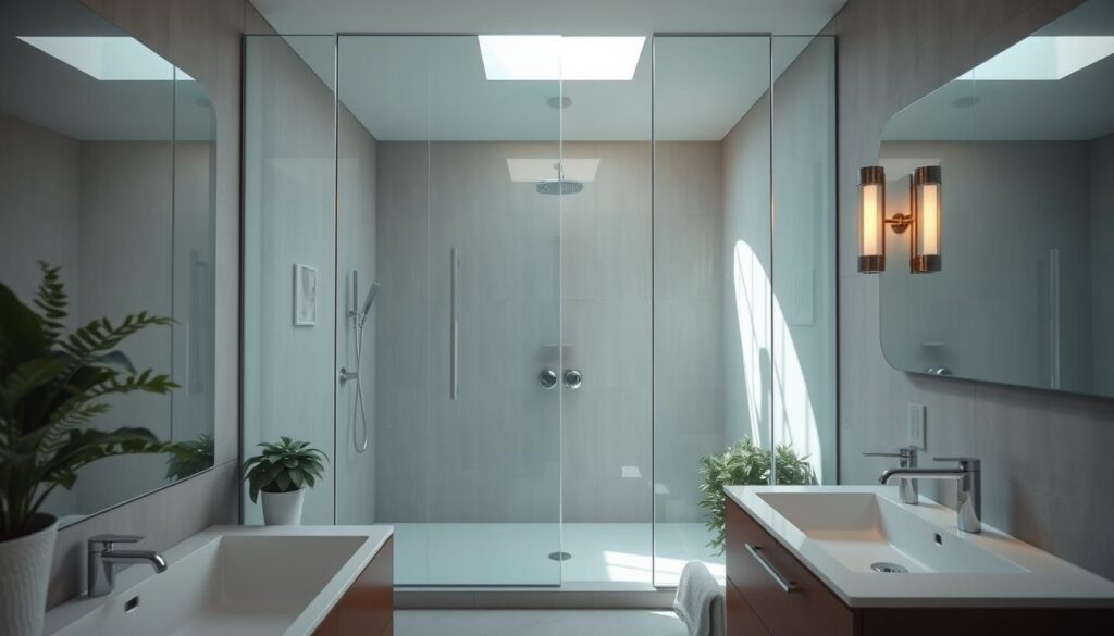 Inspiration verrière salle de bain moderne