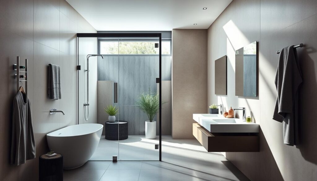 Verrière salle de bain design moderne