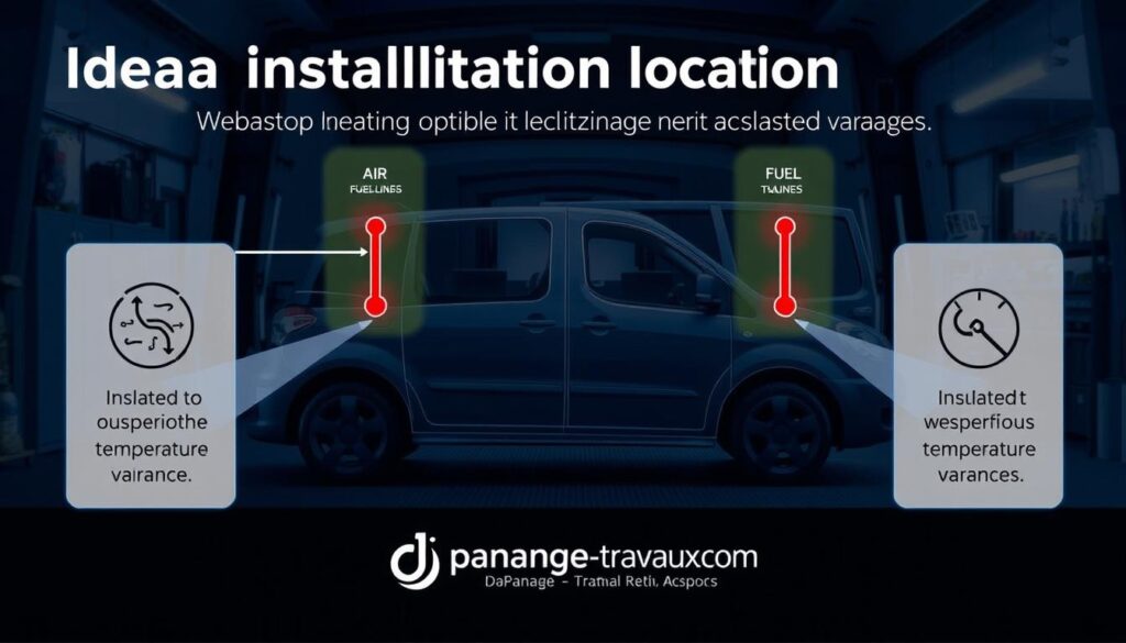 emplacement chauffage Webasto