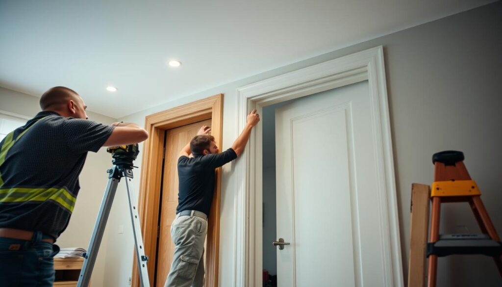 Installation de portes intérieures sur mesure